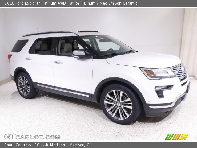 2018 Ford Explorer Platinum 4WD in White Platinum