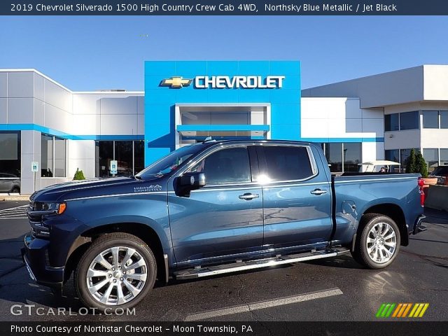 2019 Chevrolet Silverado 1500 High Country Crew Cab 4WD in Northsky Blue Metallic