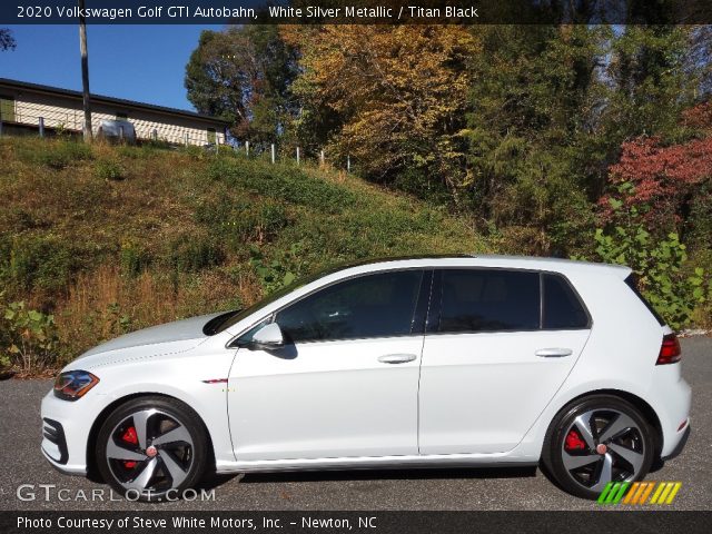 2020 Volkswagen Golf GTI Autobahn in White Silver Metallic