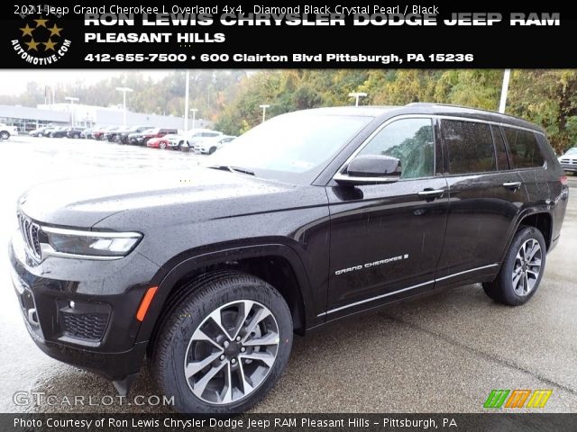2021 Jeep Grand Cherokee L Overland 4x4 in Diamond Black Crystal Pearl
