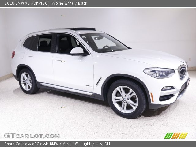 2018 BMW X3 xDrive30i in Alpine White