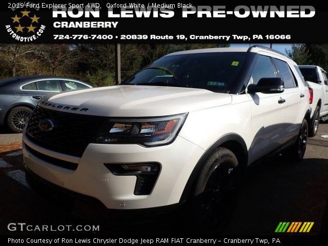 2019 Ford Explorer Sport 4WD in Oxford White