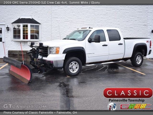 2009 GMC Sierra 2500HD SLE Crew Cab 4x4 in Summit White