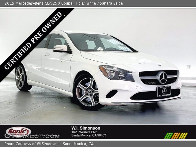 2019 Mercedes-Benz CLA 250 Coupe in Polar White