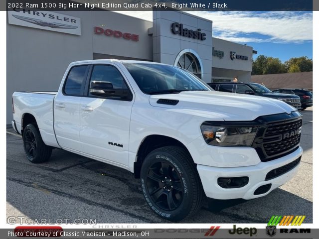 2022 Ram 1500 Big Horn Night Edition Quad Cab 4x4 in Bright White