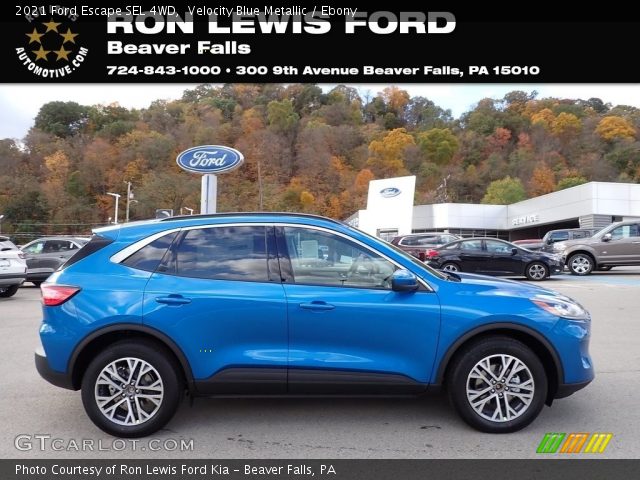 2021 Ford Escape SEL 4WD in Velocity Blue Metallic