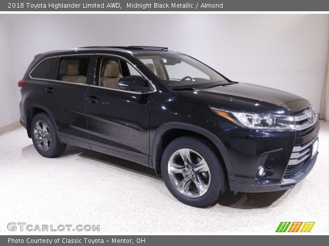 2018 Toyota Highlander Limited AWD in Midnight Black Metallic