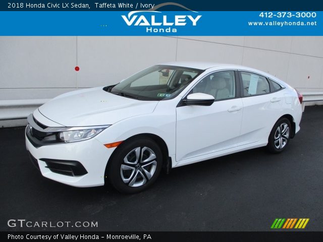 2018 Honda Civic LX Sedan in Taffeta White