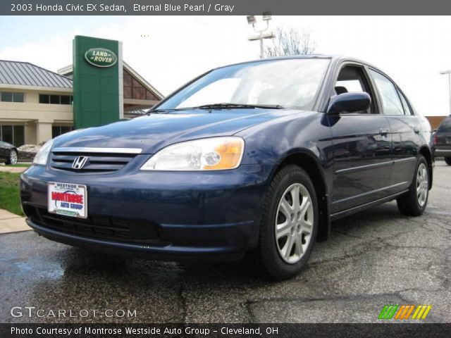 2003 Honda Civic EX Sedan in Eternal Blue Pearl
