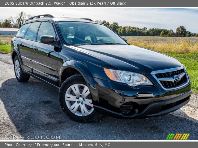 2009 Subaru Outback 2.5i Wagon in Obsidian Black Pearl