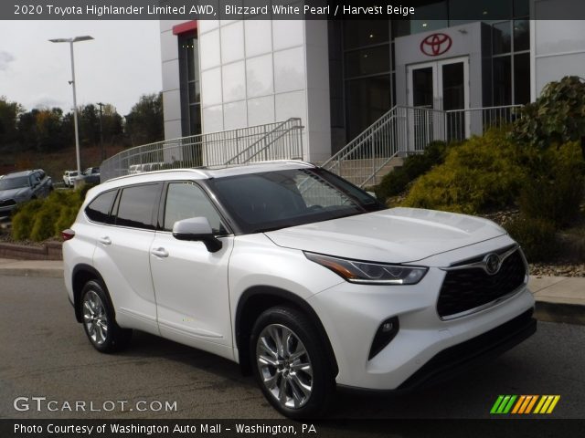 2020 Toyota Highlander Limited AWD in Blizzard White Pearl