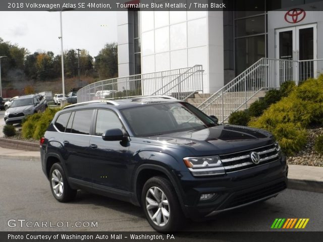 2018 Volkswagen Atlas SE 4Motion in Tourmaline Blue Metallic