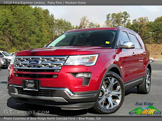 2019 Ford Explorer Limited in Ruby Red