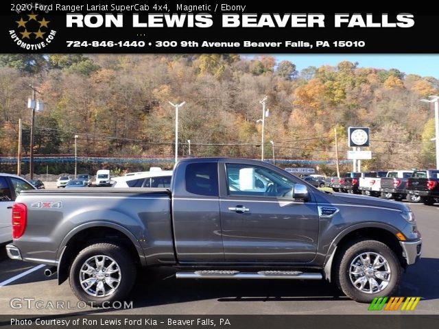 2020 Ford Ranger Lariat SuperCab 4x4 in Magnetic