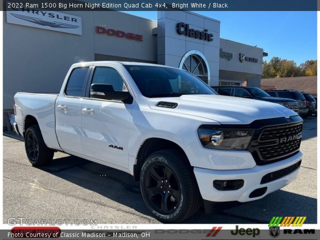 2022 Ram 1500 Big Horn Night Edition Quad Cab 4x4 in Bright White