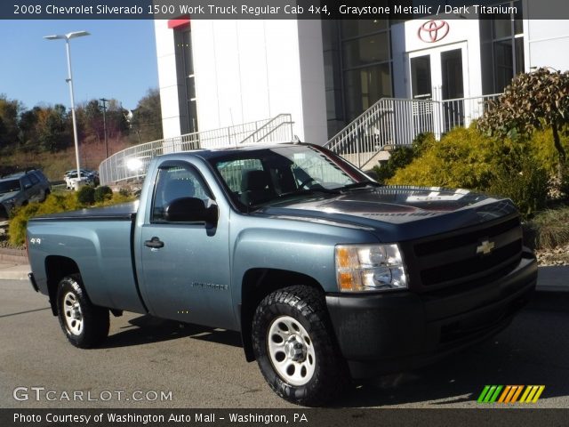 2008 Chevrolet Silverado 1500 Work Truck Regular Cab 4x4 in Graystone Metallic