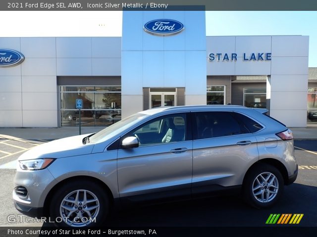 2021 Ford Edge SEL AWD in Iconic Silver Metallic