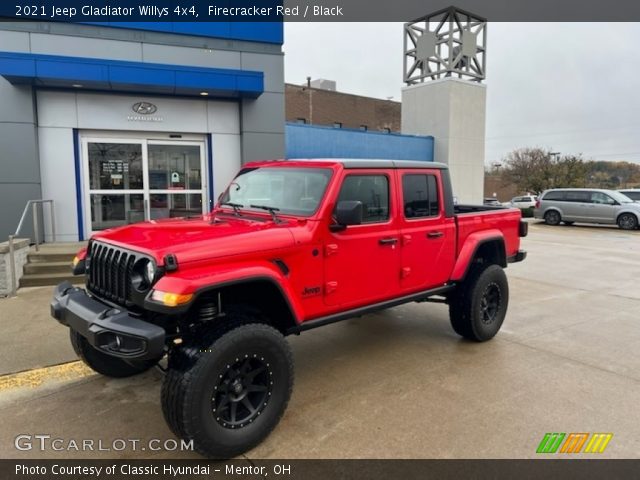 2021 Jeep Gladiator Willys 4x4 in Firecracker Red