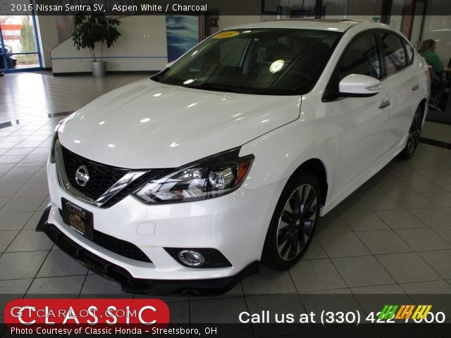 2016 Nissan Sentra SV in Aspen White