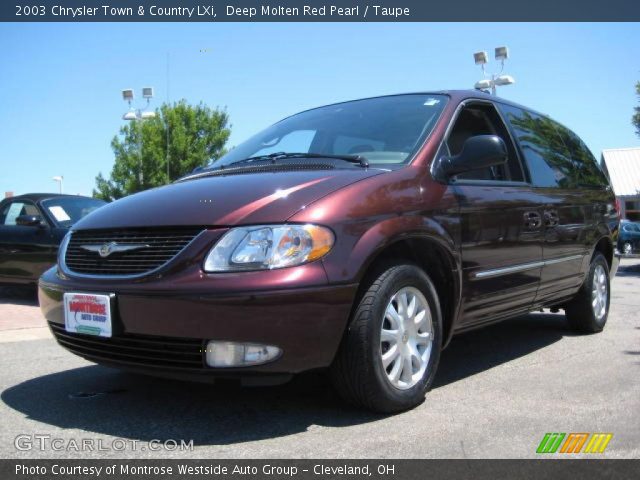 2003 Chrysler Town & Country LXi in Deep Molten Red Pearl