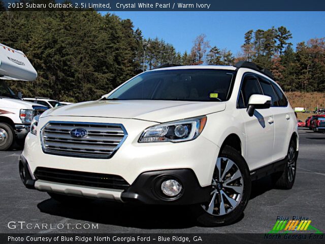 2015 Subaru Outback 2.5i Limited in Crystal White Pearl