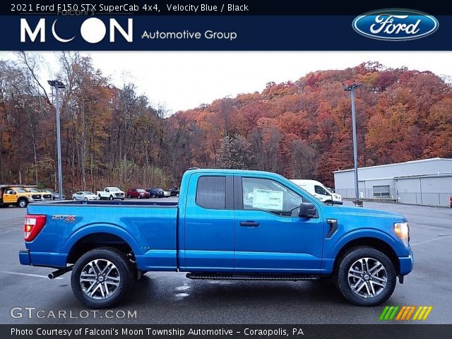 2021 Ford F150 STX SuperCab 4x4 in Velocity Blue