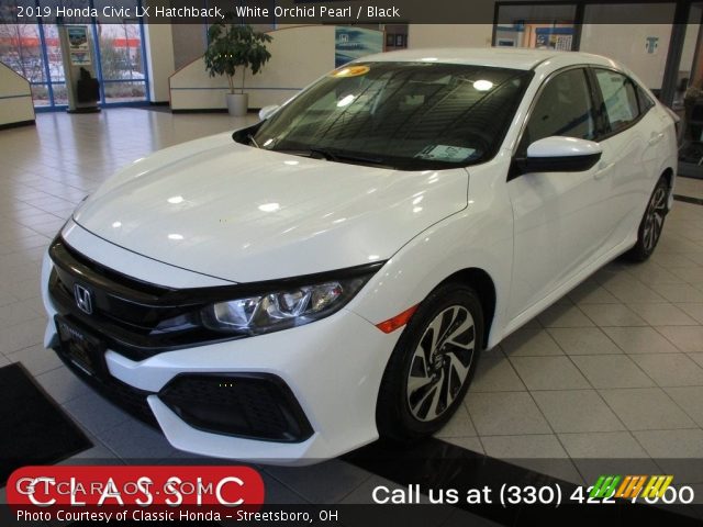 2019 Honda Civic LX Hatchback in White Orchid Pearl