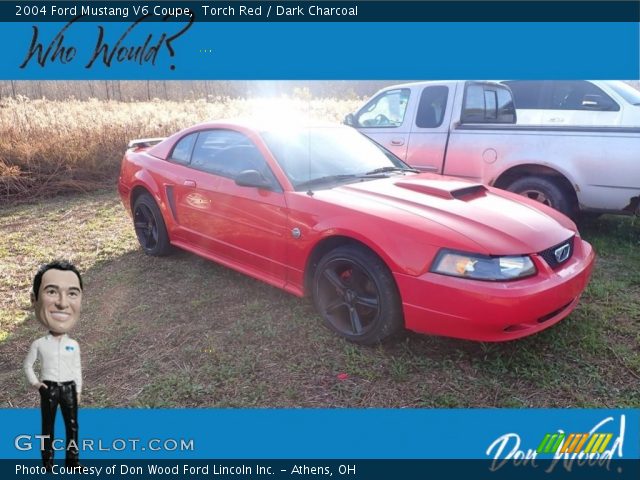2004 Ford Mustang V6 Coupe in Torch Red