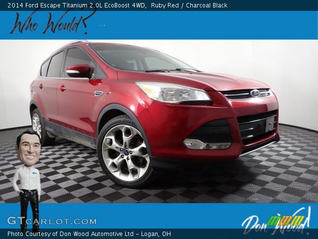 2014 Ford Escape Titanium 2.0L EcoBoost 4WD in Ruby Red