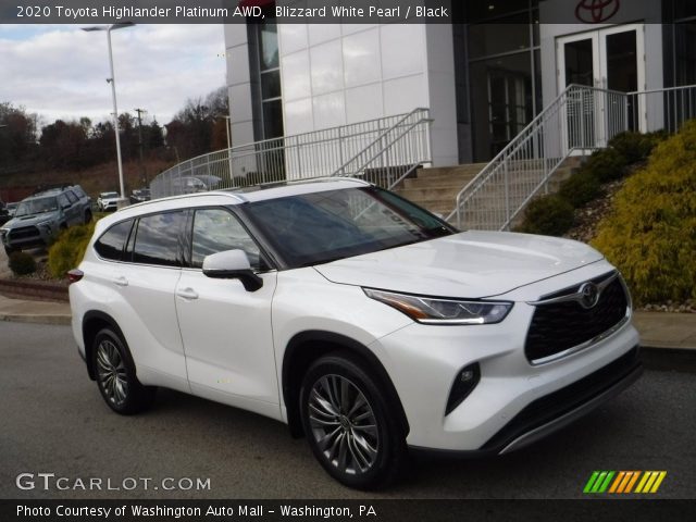 2020 Toyota Highlander Platinum AWD in Blizzard White Pearl