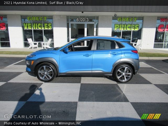 2021 Hyundai Kona Limited in Surf Blue