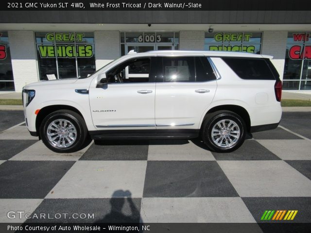 2021 GMC Yukon SLT 4WD in White Frost Tricoat