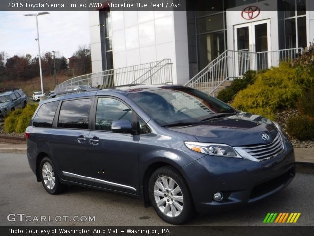2016 Toyota Sienna Limited AWD in Shoreline Blue Pearl