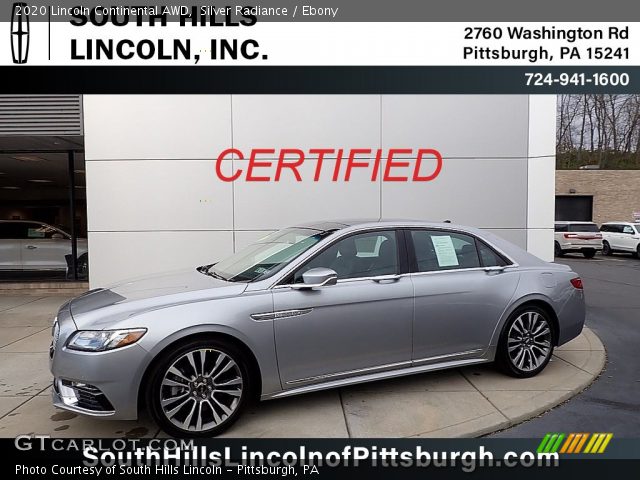 2020 Lincoln Continental AWD in Silver Radiance