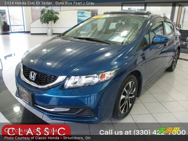 2014 Honda Civic EX Sedan in Dyno Blue Pearl