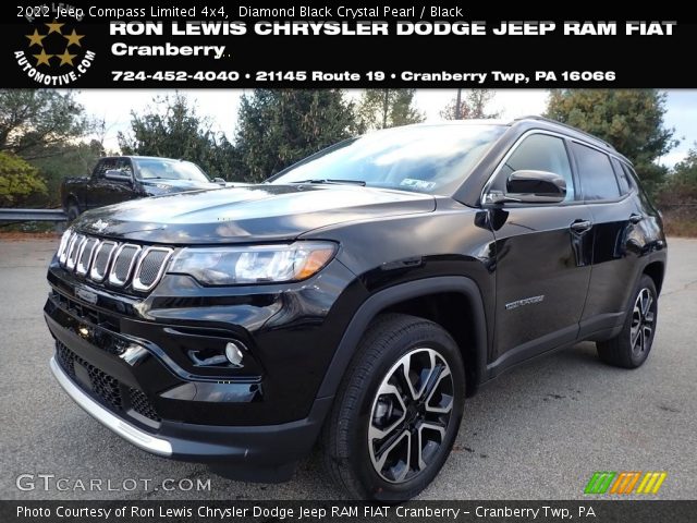 2022 Jeep Compass Limited 4x4 in Diamond Black Crystal Pearl