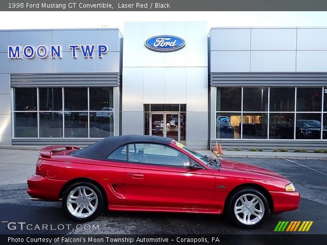 1998 Ford Mustang GT Convertible in Laser Red