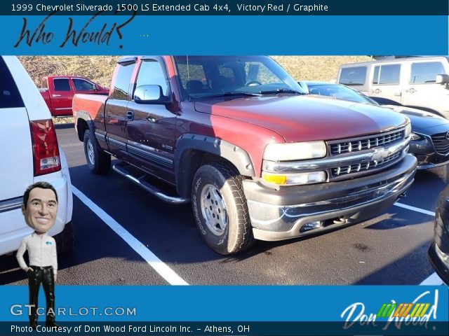 1999 Chevrolet Silverado 1500 LS Extended Cab 4x4 in Victory Red