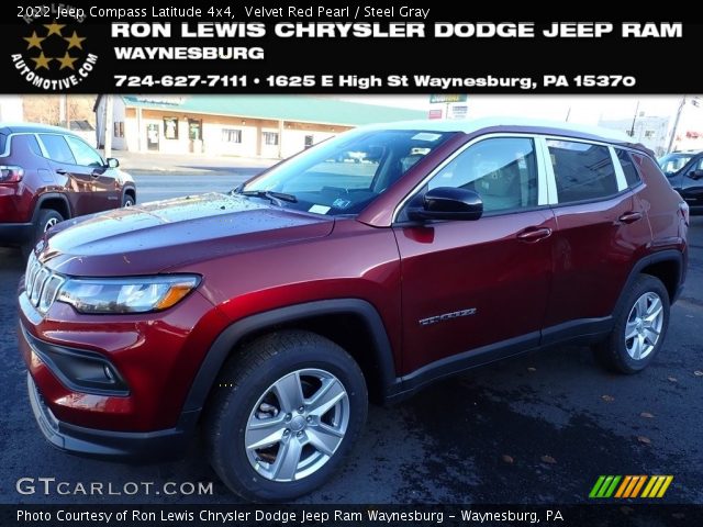 2022 Jeep Compass Latitude 4x4 in Velvet Red Pearl