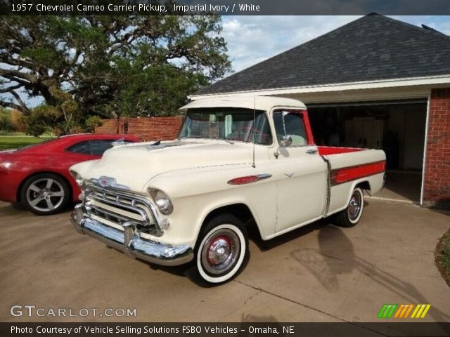 1957 Chevrolet Cameo Carrier Pickup in Imperial Ivory
