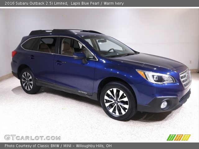 2016 Subaru Outback 2.5i Limited in Lapis Blue Pearl