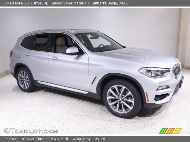 2019 BMW X3 xDrive30i in Glacier Silver Metallic