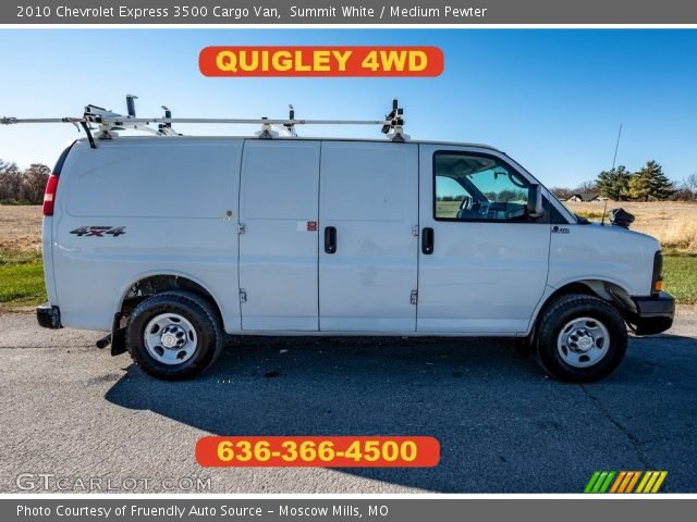 2010 Chevrolet Express 3500 Cargo Van in Summit White