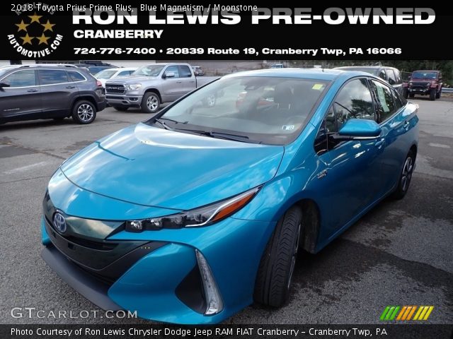 2018 Toyota Prius Prime Plus in Blue Magnetism