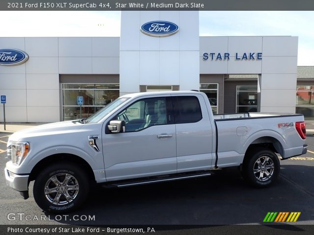 2021 Ford F150 XLT SuperCab 4x4 in Star White