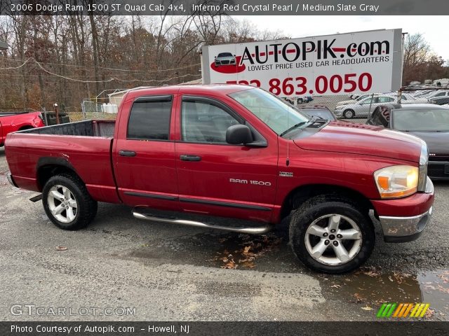 2006 Dodge Ram 1500 ST Quad Cab 4x4 in Inferno Red Crystal Pearl