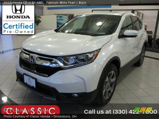 2019 Honda CR-V EX AWD in Platinum White Pearl