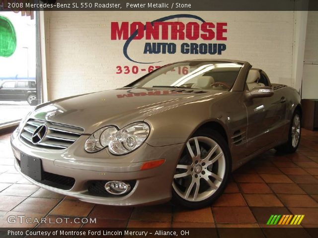 2008 Mercedes-Benz SL 550 Roadster in Pewter Metallic