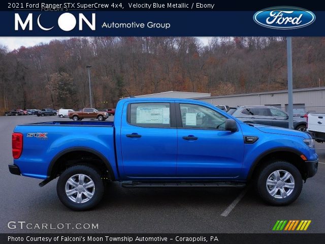 2021 Ford Ranger STX SuperCrew 4x4 in Velocity Blue Metallic