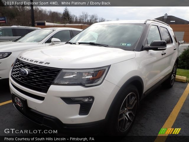 2018 Ford Explorer Sport 4WD in White Platinum